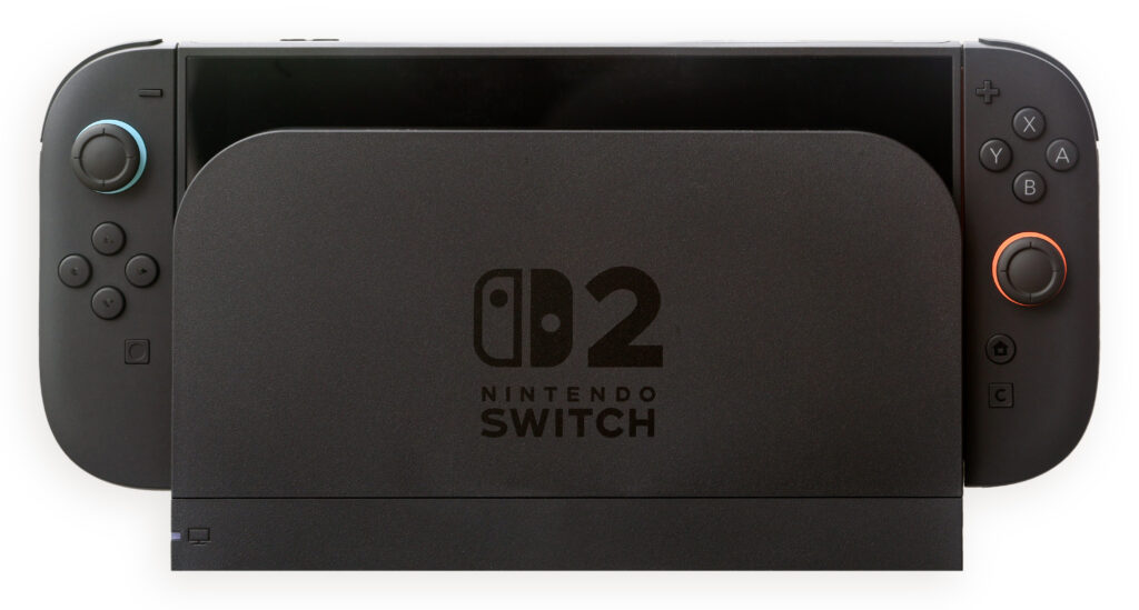 Nintendo Switch 2 hardware — docked and handheld console
